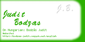 judit bodzas business card